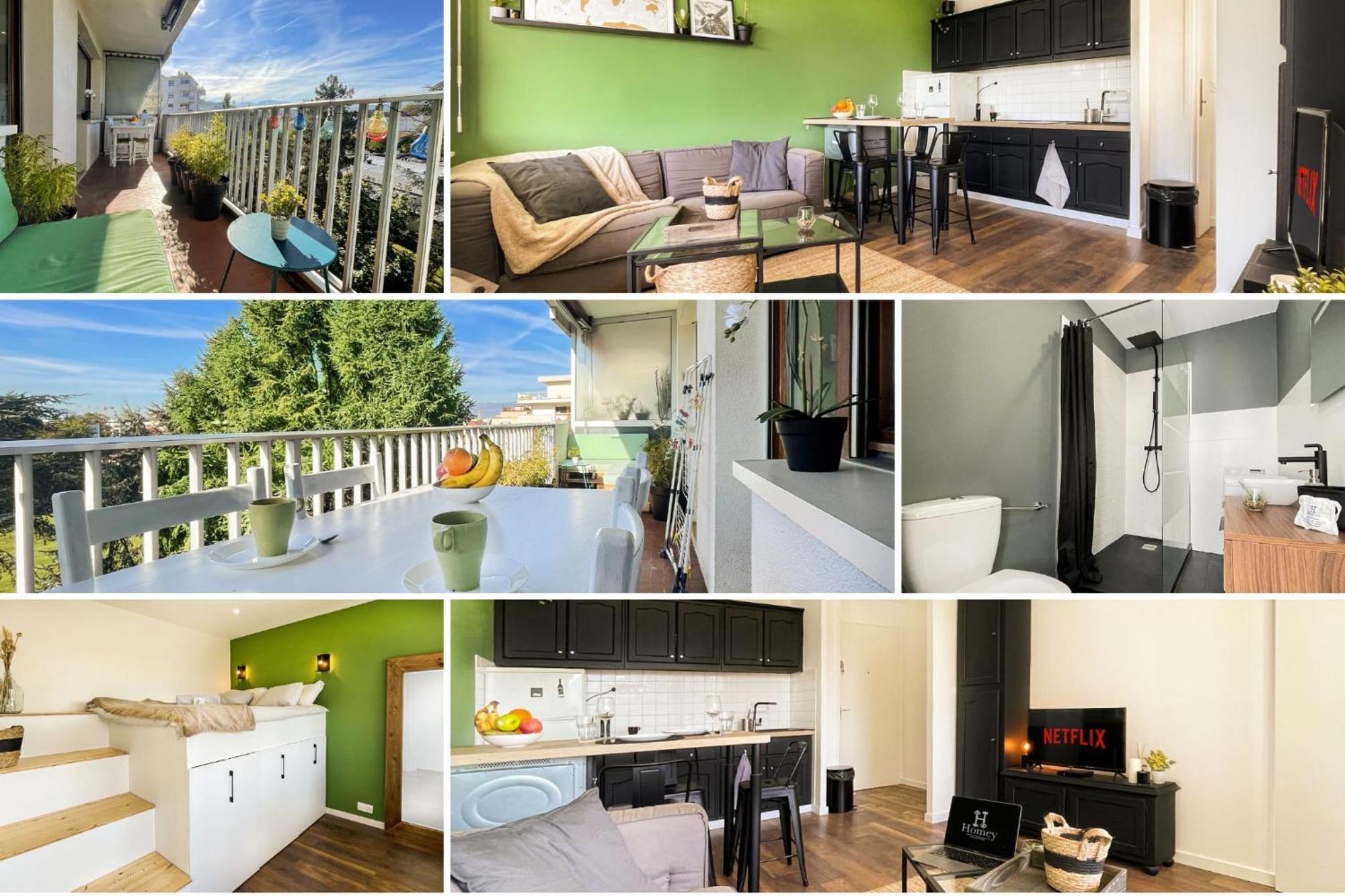 Homey The Nest - New / Balcon Prive / Free Parking Annemasse Bagian luar foto